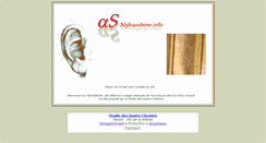 Desktop Screenshot of alphasabine.info